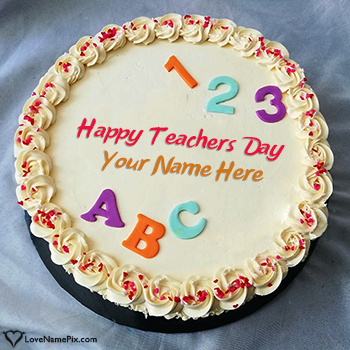 Happy Teachers Day Cake Images With Name