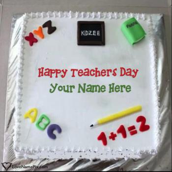 Happy Teachers Day Cake Pic With Name