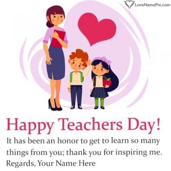 Happy Teachers Day Wishes In English With Name
