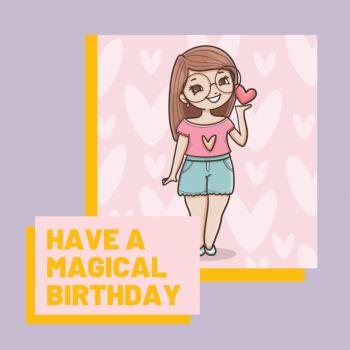 Have A Magical Birthday GIF For Girl Facebook Stories With Name