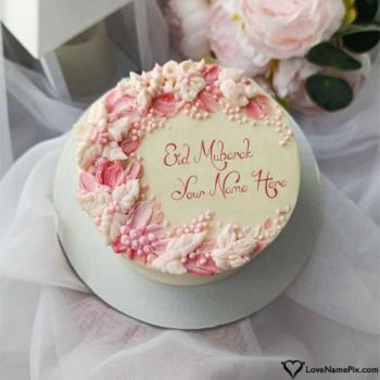 HD Eid Mubarak Cake Images for Family and Friends With Name