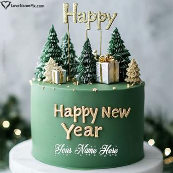 HD New Year Cake Picture Write Name Online Instantly With Name