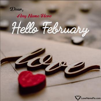 Hello February Quotes Images Pictures Free Online Photo Frame With Name