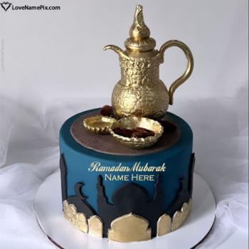 Latest Ramadan Mubarak Cake Picture With Name