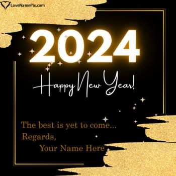 Make New Year Greeting Cards Online Free With Name