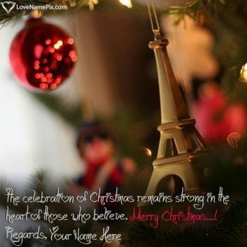 Merry Christmas Wishes Images HD With Name