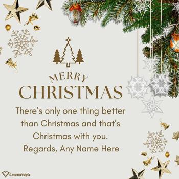 Merry Christmas Wishes Quotes for Whatsapp Status With Name