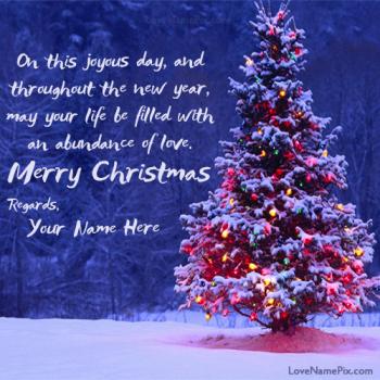 Merry Christmas Wishes Quotes With Name
