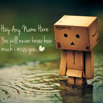 Miss U Images For Facebook With Name