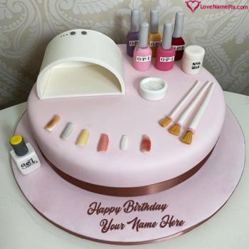 Nail Designs Birthday Cake For Girl With Name