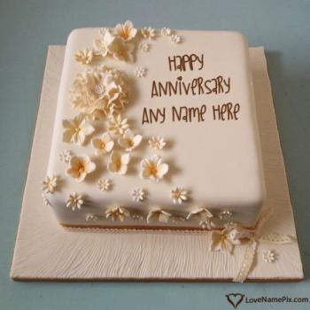 Online Classy Anniversary Cakes With Name