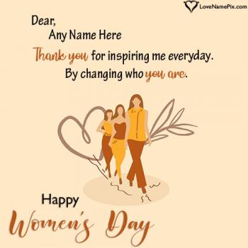 Online Happy Women Day Message Greetings Free Download With Name