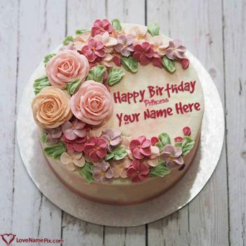 Princess Birthday Cake Generator For Girl With Name