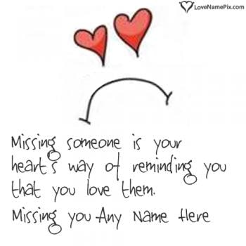 Quote On Missing Someone With Name