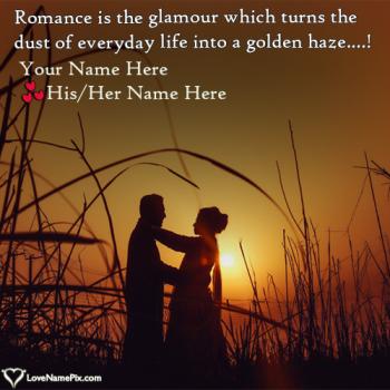 Romantic Couple Pic Editor Online With Name