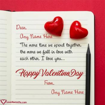 Romantic Happy Valentine Day Quotes For Husband With Name