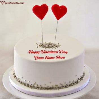 Romantic Valentine Day Special Cake Images For Girlfriend With Name