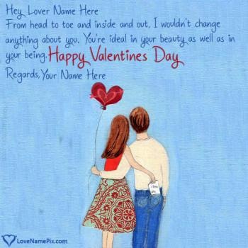 Romantic Valentine Day Wishes For Lover With Name