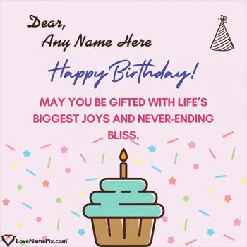 Simple Happy Birthday Message Idea With Name