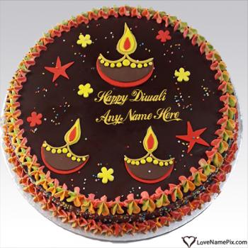 Special Diwali Greetings Cake With Name