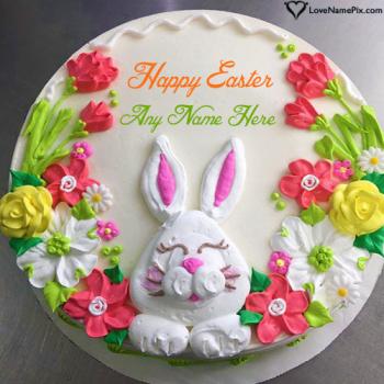 Special Happy Easter Cake Wishes Free Download With Name