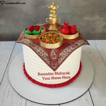 Special Iftaar Ramadan Mubarak Cake With Name