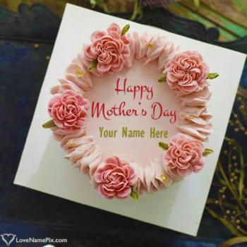 Special Mothers Day Greeting Cake Picture With Name
