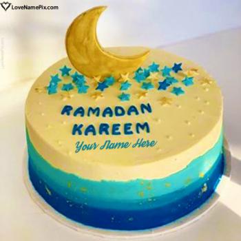 Special Ramadan Kareem Cake Image With Name