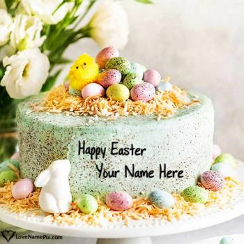 Traditional Easter Wish Cake With Name