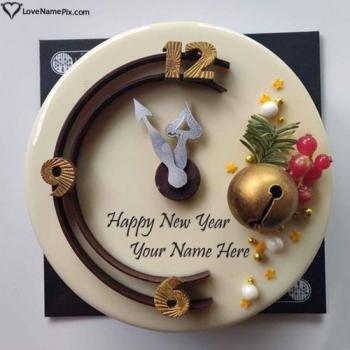 Unique Happy New Year Wishes Cake Free Download With Name