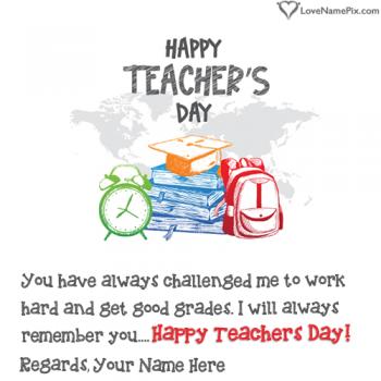 Wishes For Teachers Day From Students With Name
