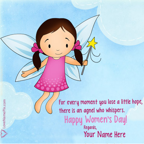 Angel Womens Day Messages With Name