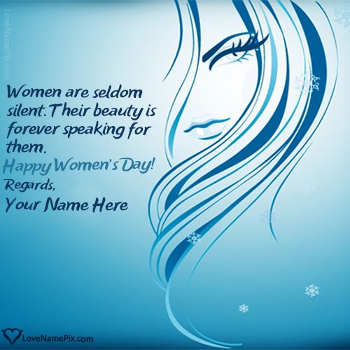 Beautiful Womens Day Quotes Wallpaper With Name