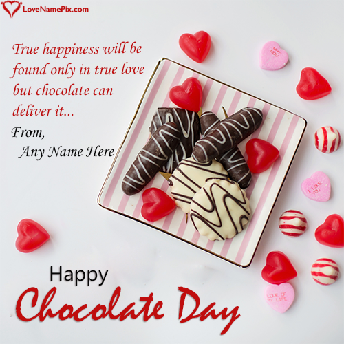 Best Chocolate Day Images For Girlfriend With Name