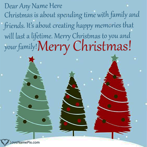 Best Christmas Wishes For Friends Maker With Name