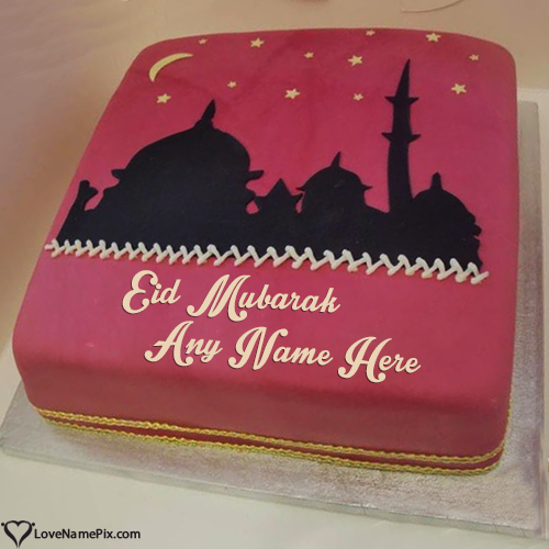 Best Eid Wish Cake With Name