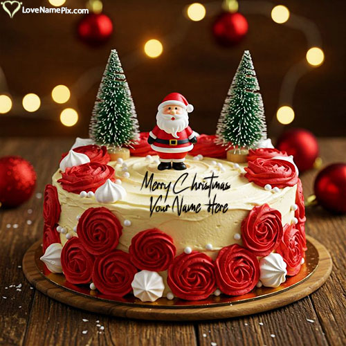 Best Gift Christmas Cakes For Family and Friends With Name