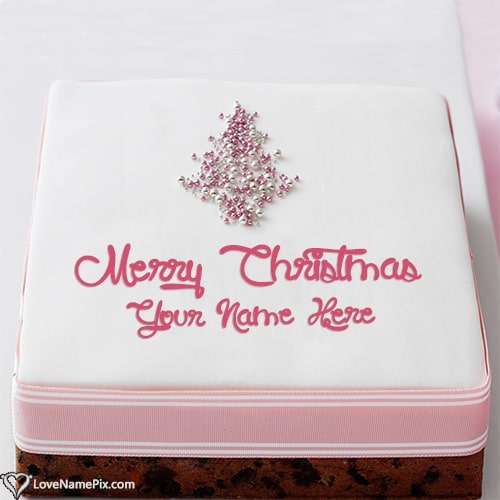 Best Merry Christmas Wishes Cake With Name