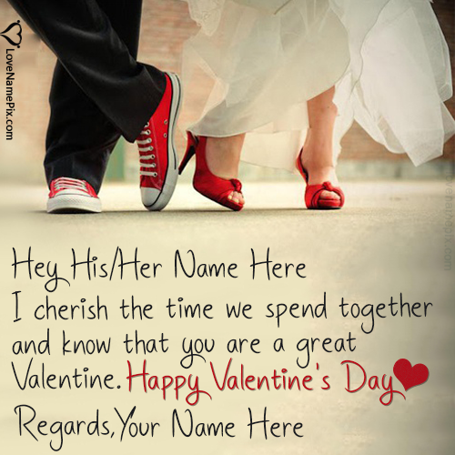 Best Valentine Greetings Cards For Couple With Name