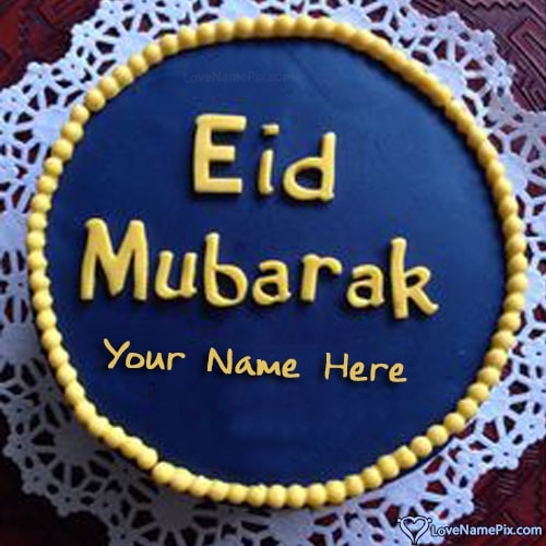 Best Wishes Eid Cake With Name