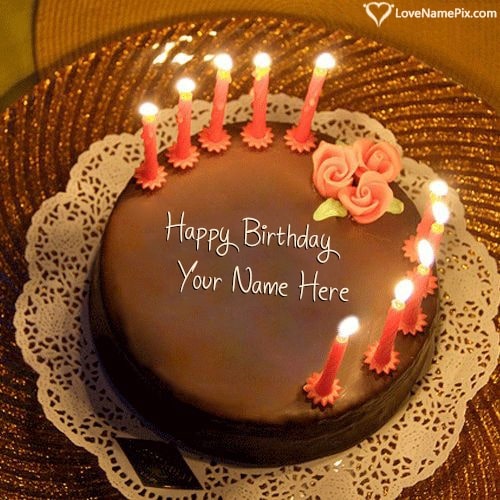 Birthday Cake With Candles Free Download With Name