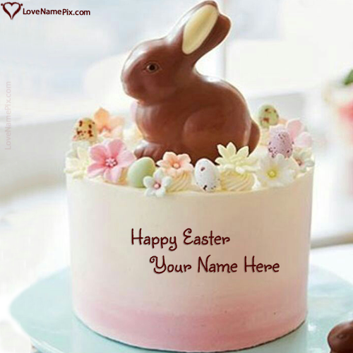 Chocolate Easter Cake Images With Name