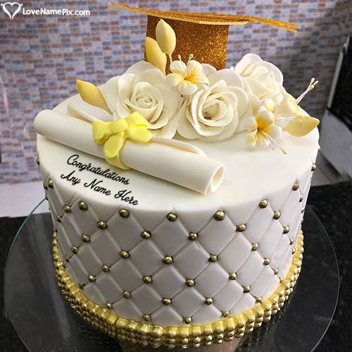 Congratulations On Graduation Cake With Name