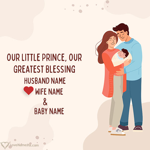 Create Husband Wife Name Combination for Baby Boy With Name