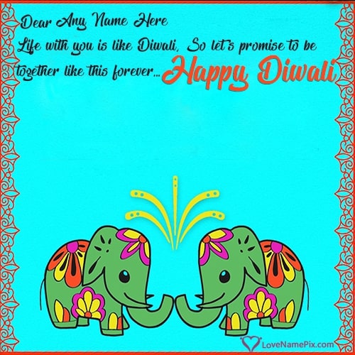 Cute Deepavali Wishes Images With Name