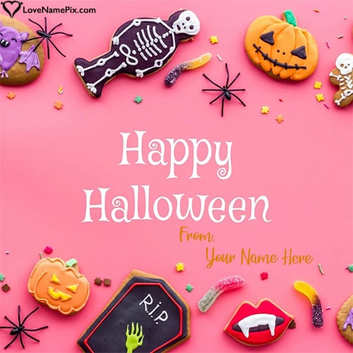 Cute Happy Halloween Wishes For Girls With Name