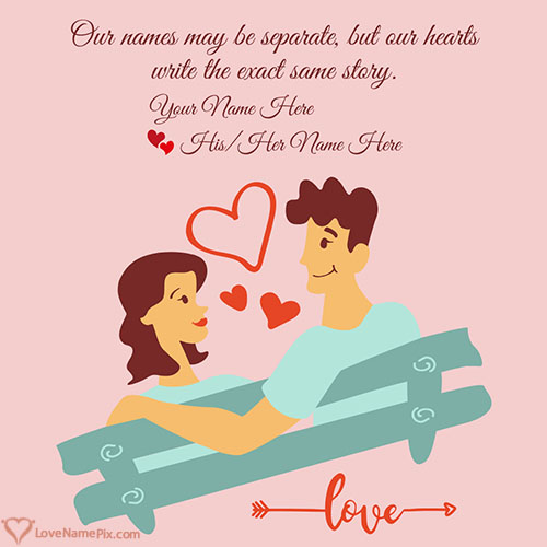 Cute Husband Wife Name Combination for Instagram With Name