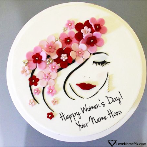 Cute Womens Day Cake Images With Name