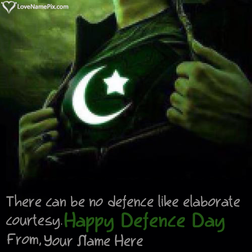 Defence Day Of Pakistan Wishes With Name