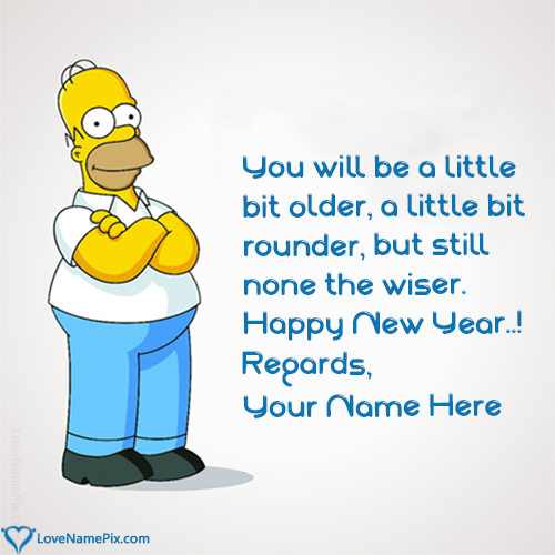 Funny Happy New Year Message With Name